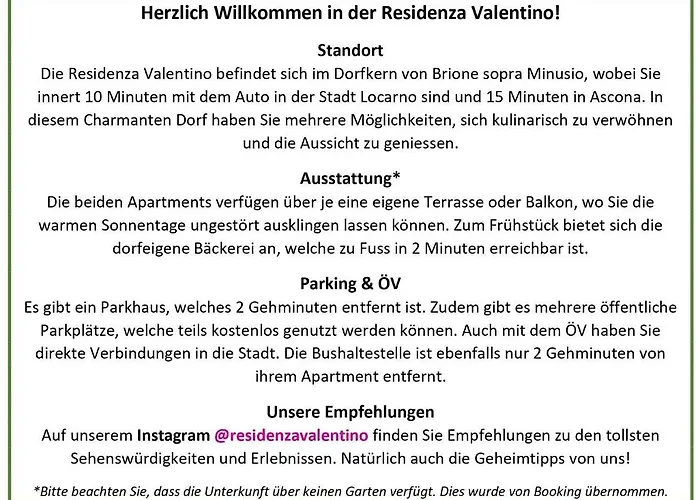 Residenza Valentino * לוקרנו